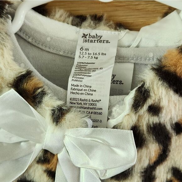 NWT Baby Starters Leopard Luxe Ballet Onesie/Footie - Picture 6 of 6